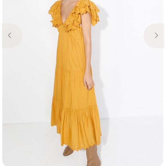 Masscob Sylwan Eyelet Tiered Maxi Dress XS - Picture 7 of 8